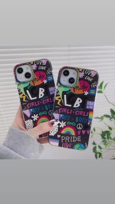 LGBT Pride Vibes Impact Design Love Pattern Aesthetic Case